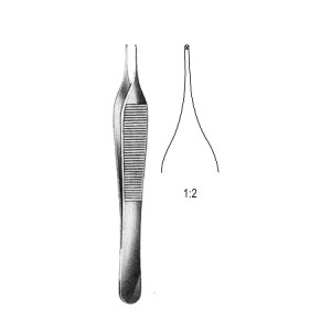 Λαβίδα χειρουργική micro Adson 1x2 12cm