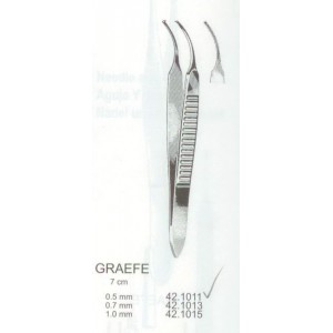 Λαβίδα οφθαλμολογική κυρτή Graefe 0.5mm 1x2 7cm